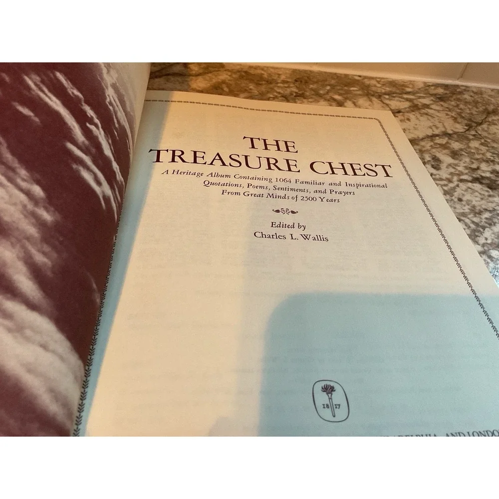 Vtg The Treasure Chest Book by Charles L. Wallis 1965 Hardcover Inspirational